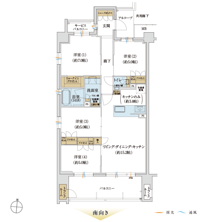 Atype 4LDK+WIC 83.29㎡