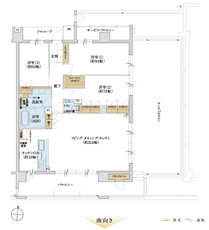 Gtype 3LDK+WIC 102.03㎡