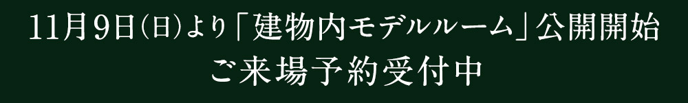 棟内モデルルーム公開開始