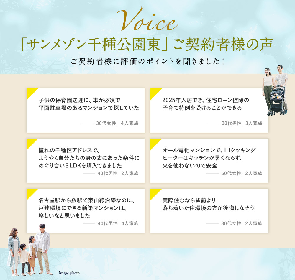 ご契約者様の声